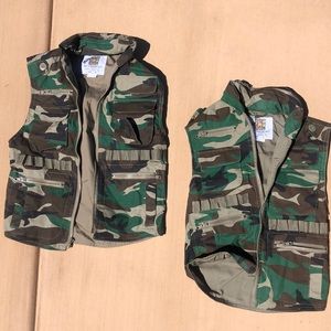 Army Camouflage Vests (Small and Medium)